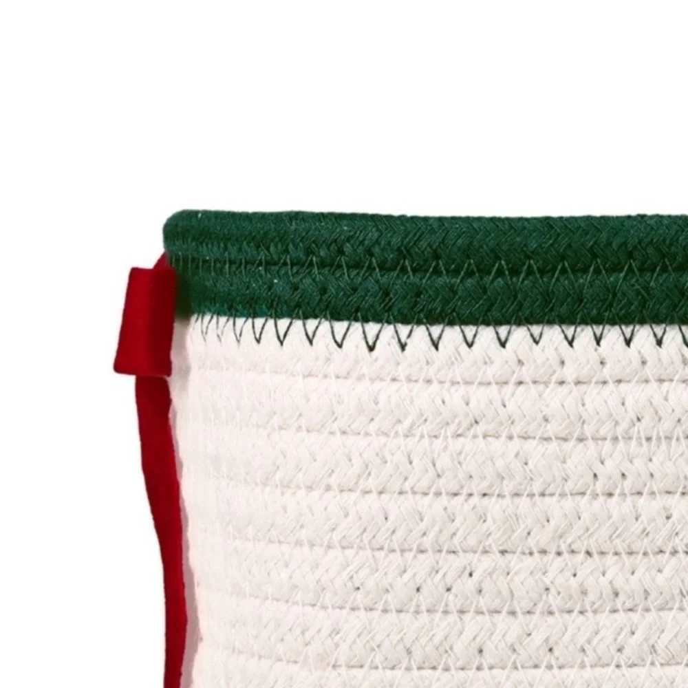 NEW Target Bullseye Playground Decorative Christmas Holiday Bow Rope Basket
